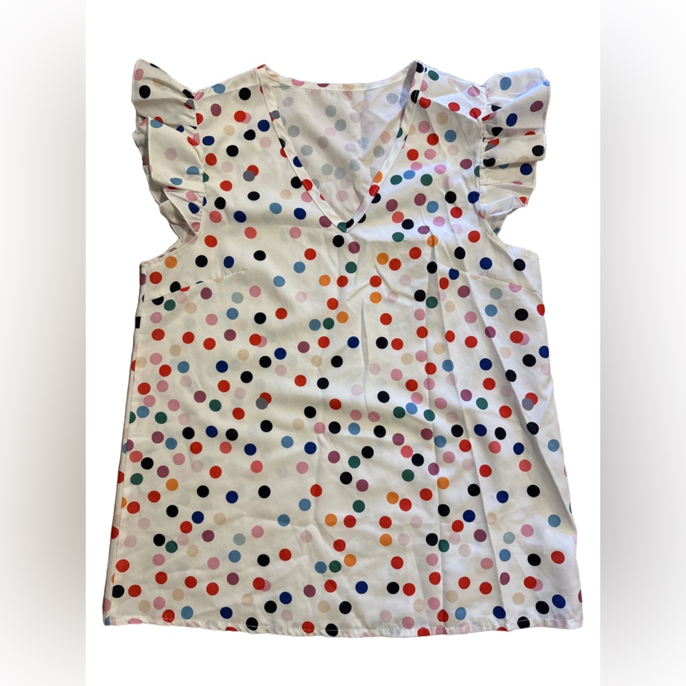 Colorful Polka Dot Women Tops NWOT